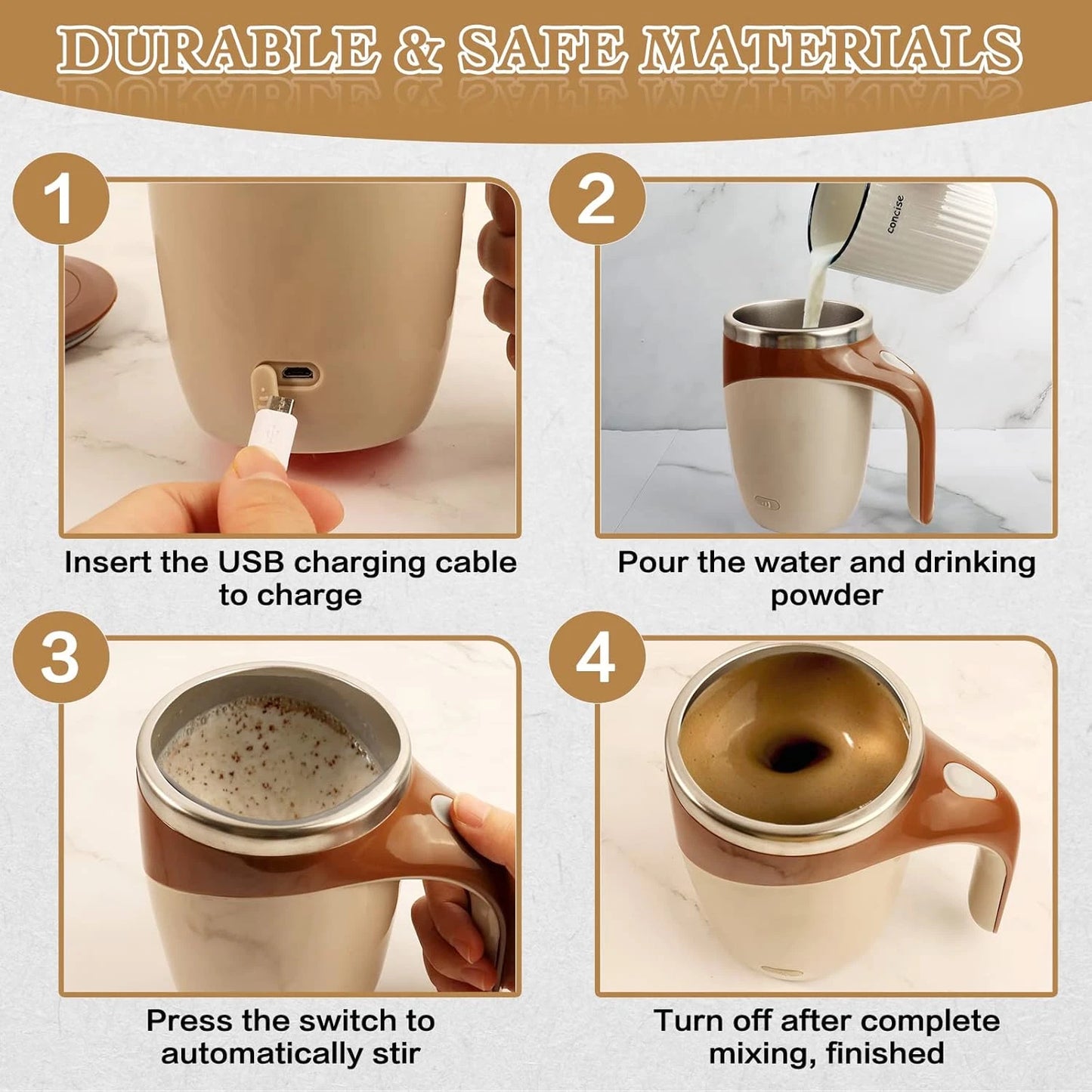 Taza Mezcladora Recargable